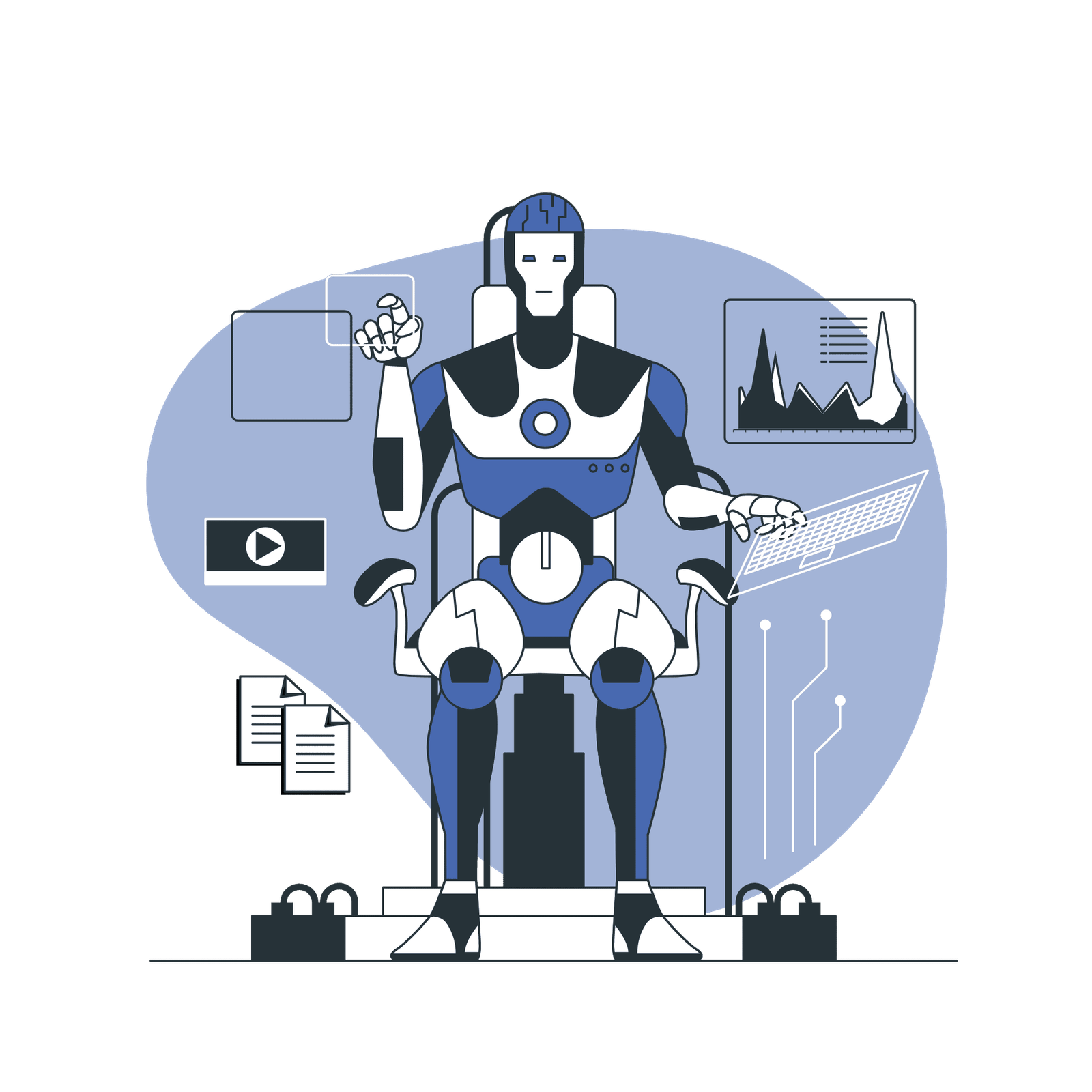 Artificial Intelligence Vector Illustration