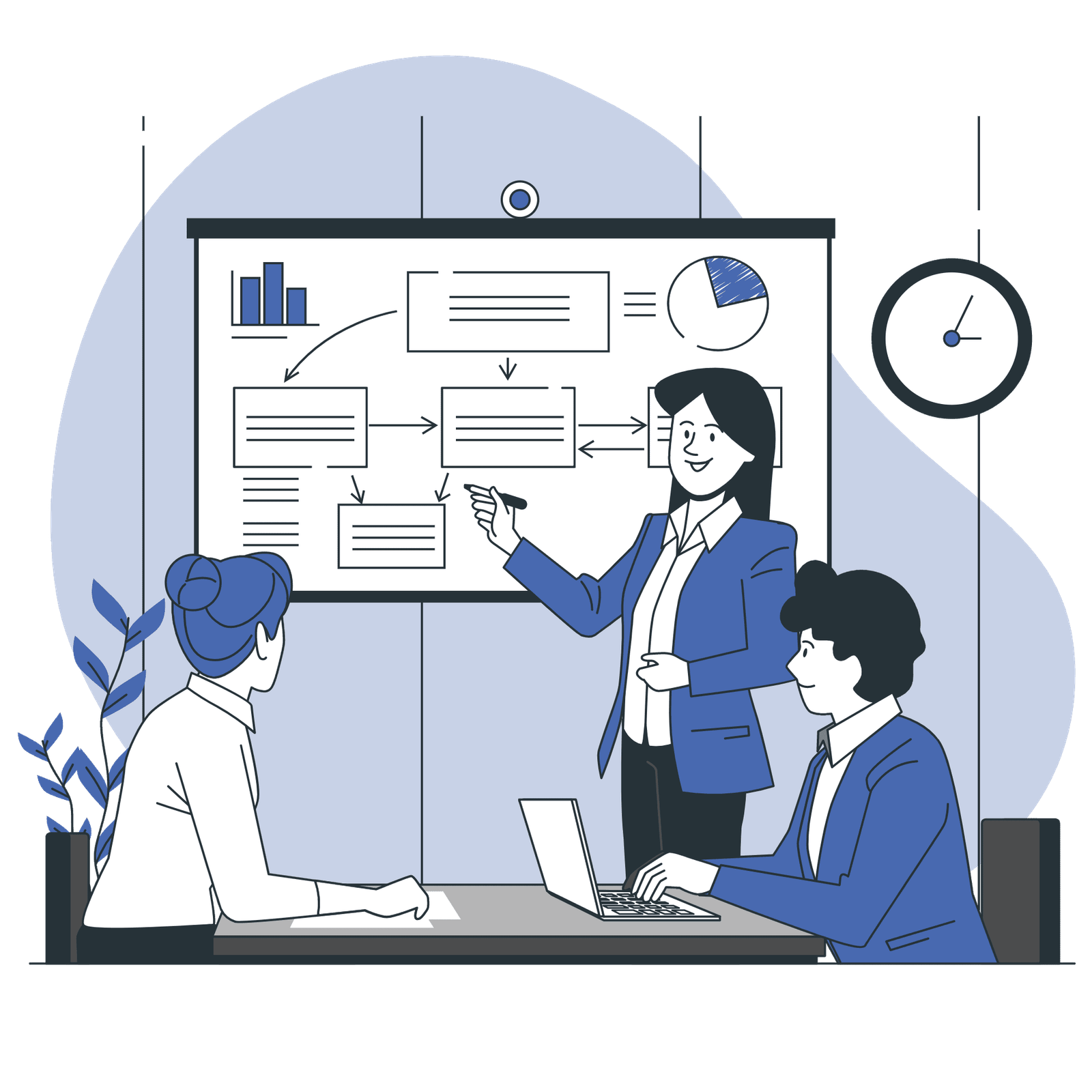 Business consulting vector illustration